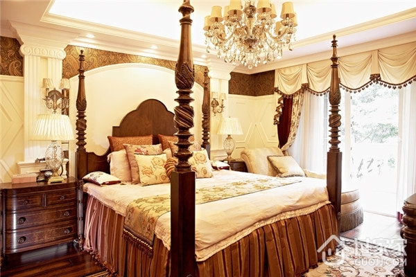 260平欧式精致奢华住宅欣赏卧室设计图