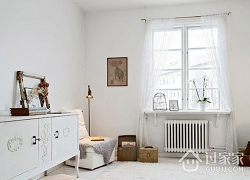 34平白色北欧住宅欣赏客厅设计