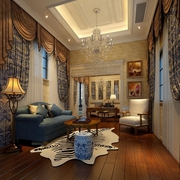 230平欧式奢华别墅欣赏客厅设计