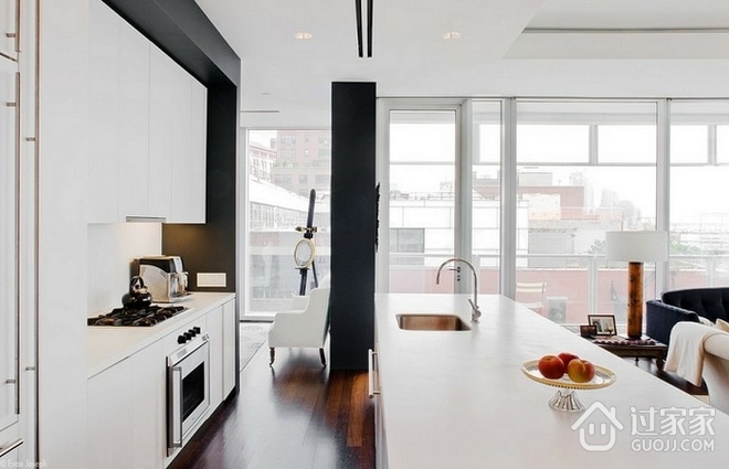现代舒适阳光单身公寓欣赏厨房