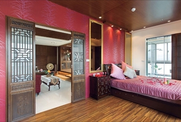 中式禅风两室一厅欣赏卧室