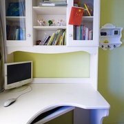 混搭书房书桌架效果图 精致家居生活