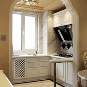 112平欧式奢华住宅欣赏厨房设计