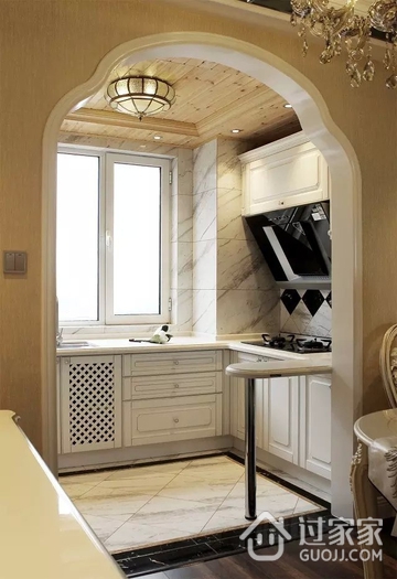 112平欧式奢华住宅欣赏厨房设计