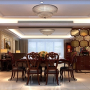 新中式风格三居住宅欣赏餐厅设计