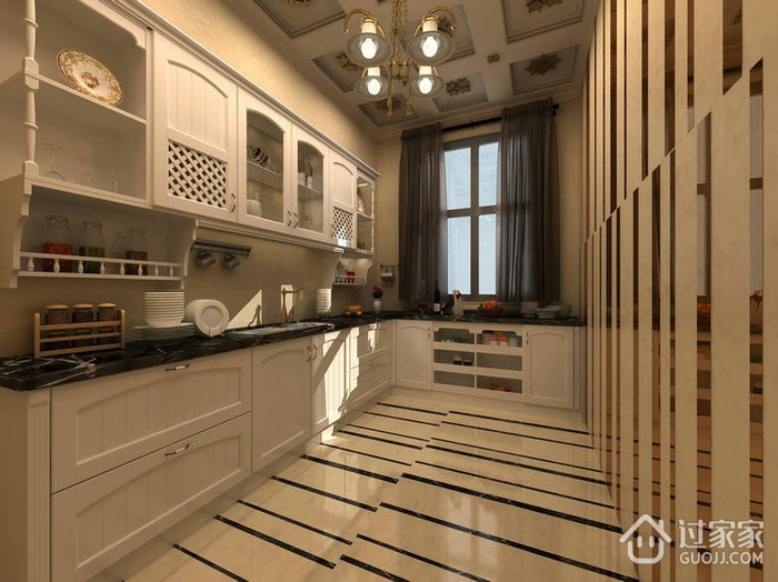 新古典四居室案例欣赏厨房橱柜