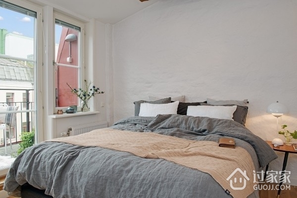 白色128平北欧住宅欣赏卧室效果