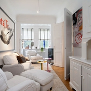 现代艺术公寓白色沙发
