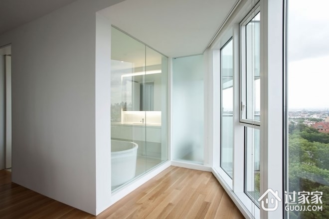 白色现代功能性住宅欣赏卫生间