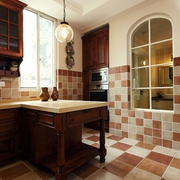 220平美式舒适别墅欣赏厨房设计