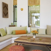 现代简约风别墅设计图布艺沙发
