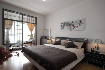 简约舒适两居设计案例欣赏卧室