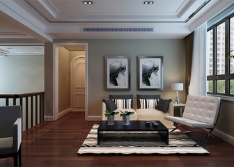 新中式风格住宅案例欣赏客厅