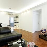 76平白色现代两居室欣赏客厅效果