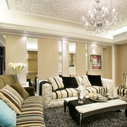 欧式风格设计图沙发背景墙