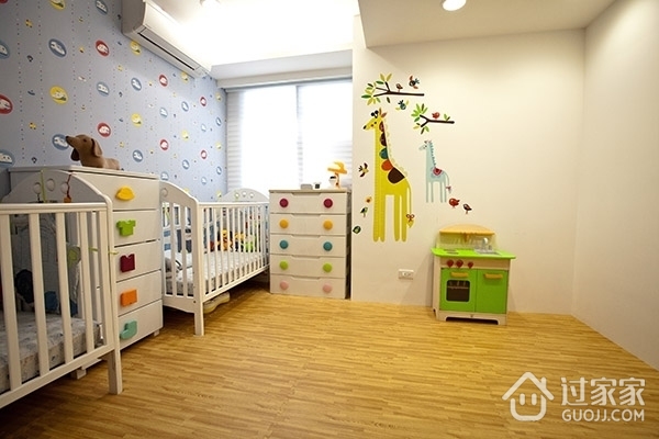 简约白色住宅空间套图儿童房设计
