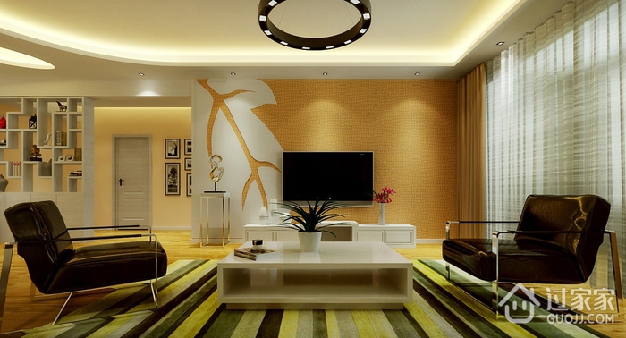 简约风格温馨效果图案例欣赏客厅