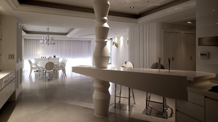 现代设计装饰住宅效果图赏析餐厅