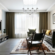 120平现代舒适三居欣赏客厅设计