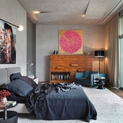 灰色调现代公寓欣赏卧室