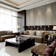 新中式效果图住宅欣赏客厅设计