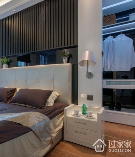 135平现代质感住宅欣赏卧室