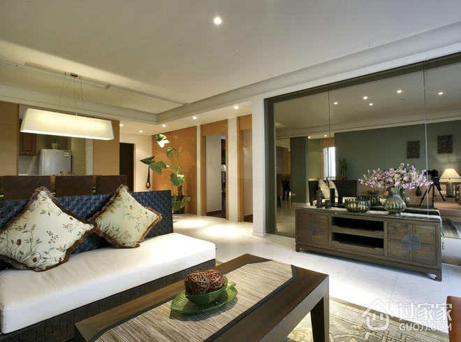 东南亚风格样板房欣赏客厅效果