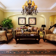 古典美式样板间欣赏客厅设计