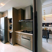 110平现代风格效果图欣赏厨房