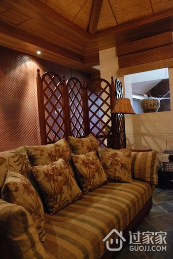 东南亚设计沙发背景