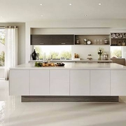 白色现代146平复式住宅欣赏厨房