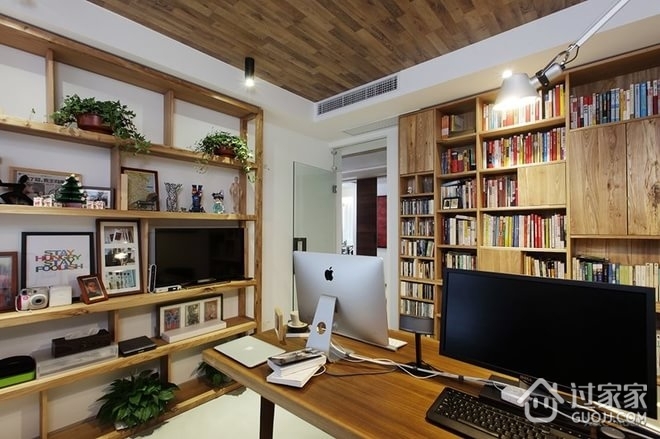 112平现代舒适空间欣赏书房设计