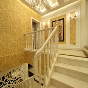 欧式风格别墅效果楼梯设计