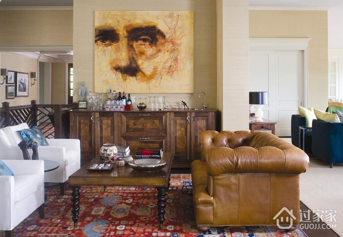 美式别墅套图装饰效果图设计会客厅