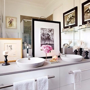 美式舒适艺术住宅欣赏洗手间
