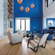 蓝白公寓现代设计欣赏