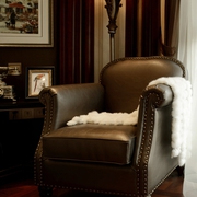 典雅客厅单人沙发装饰图