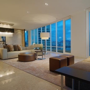 顶层高级现代公寓欣赏客厅全景