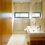 低调原木现代别墅欣赏洗手间