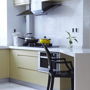 76平白色现代风住宅欣赏厨房效果