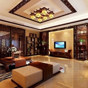 雅致新中式三居室欣赏客厅设计