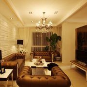 现代美式家装的清新格调客厅