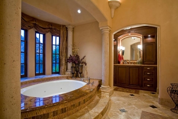 豪华美式别墅效果图浴室图片