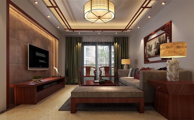 奢华新中式大宅欣赏客厅设计
