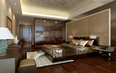 98平中式风格住宅欣赏卧室