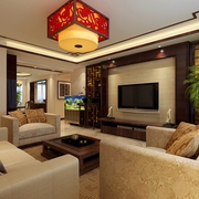 新中式雅居住宅欣赏客厅设计