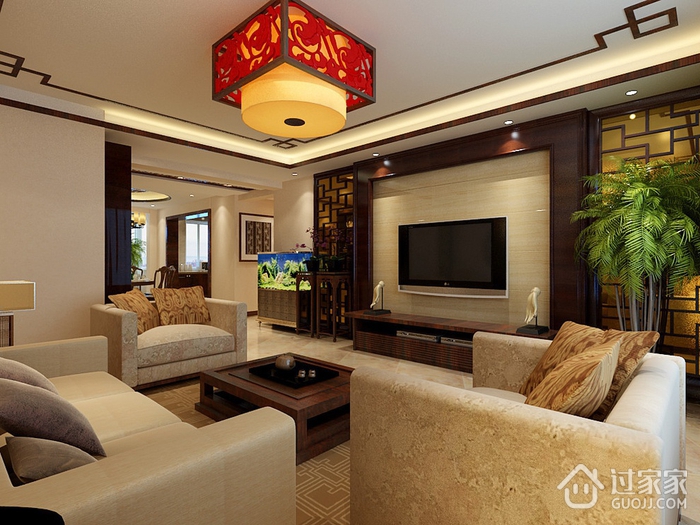 新中式雅居住宅欣赏客厅设计
