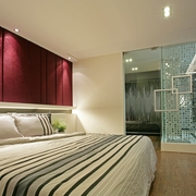 现代雅致空间卧室床头设计