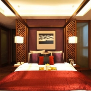 木质打造中式大宅欣赏卧室