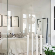 白色现代107平住宅欣赏卧室效果